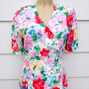 Vintage Floral Print Jacket